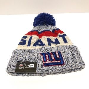 New Era NFL New York Giants Knit Team Headwear Winter Ski Cap Hat Beanie (o/s)